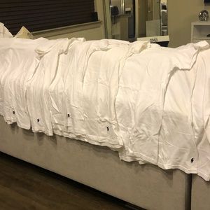 6 White RL t-shirts